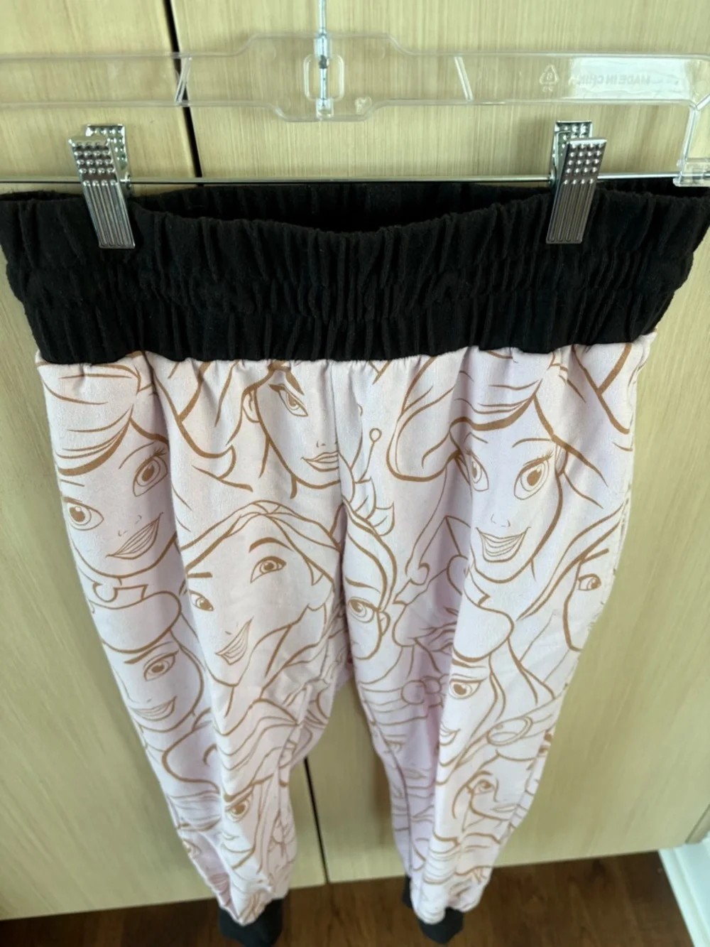 Disney Princess  Pink and Black Branded Waistband Pajamas - Picture 5 of 10